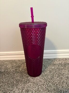 Starbucks Studded Tumbler in Deep Magenta